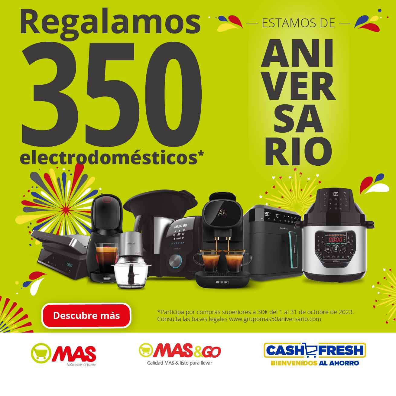 Regalamos 350 electrodomésticos